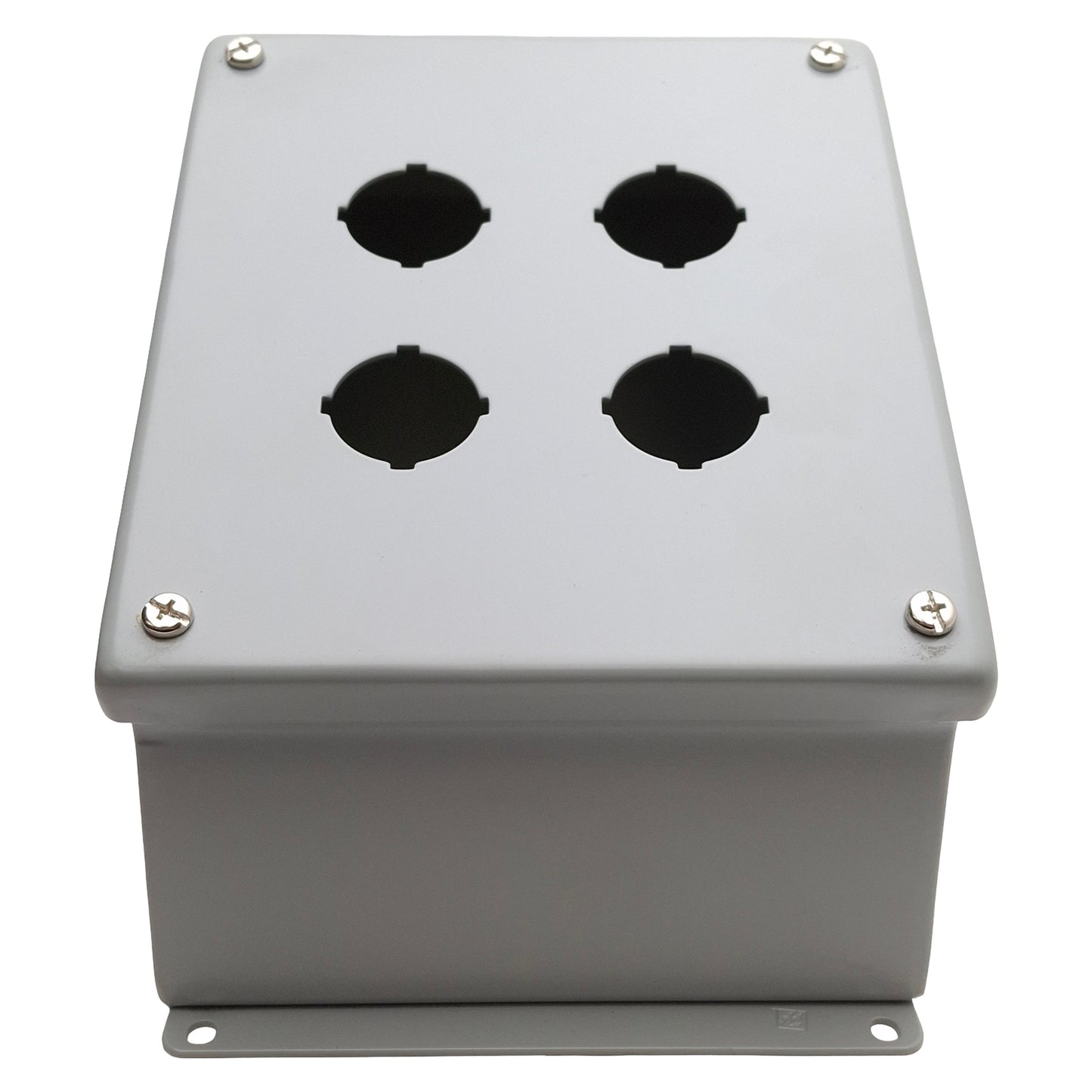 New Hoffman E4SPBA Sloped Front Pushbutton Enclosure ø30.5mm 4-Hole 7.25x6.25x6.75in