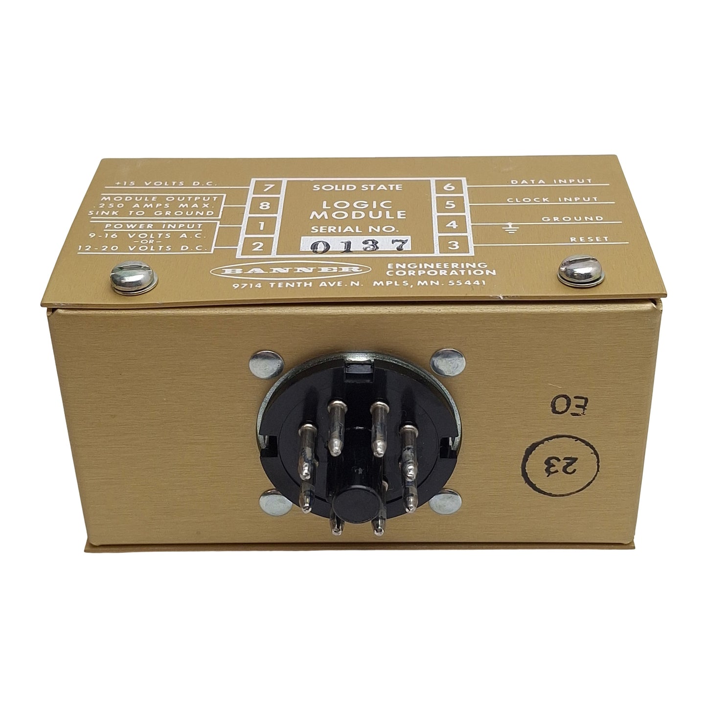 New Banner SR-64P Solid-State Shift Register Logic Module, NPN, 16VAC/20VDC, 64bit