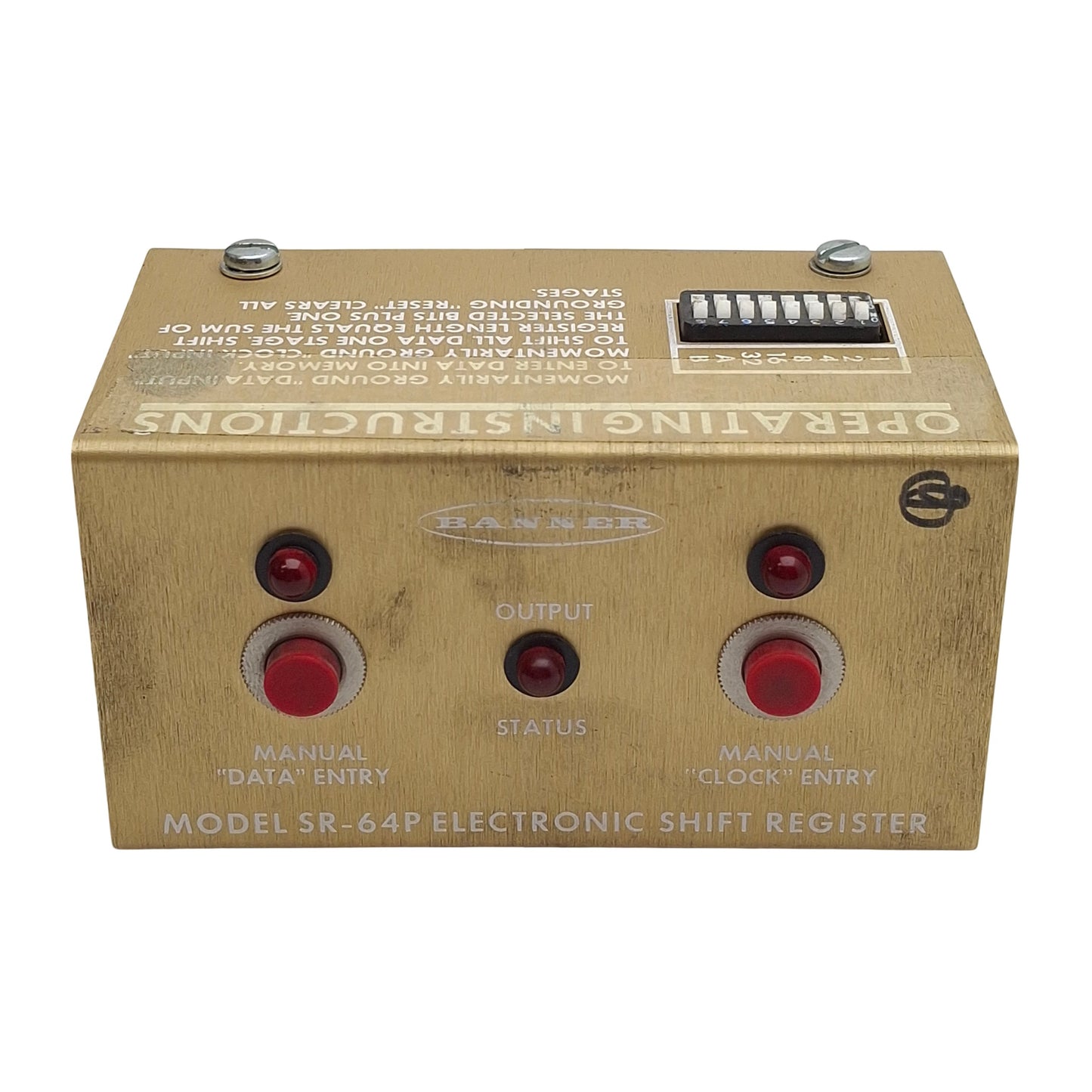 Used Banner SR-64P Solid-State Shift Register Logic Module 16VAC/20VDC 64bit *No LED*