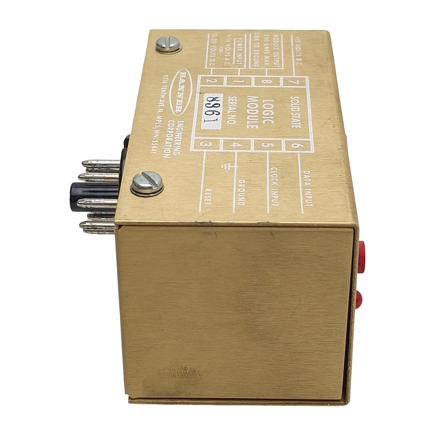 Used Banner SR-64P Solid-State Shift Register Logic Module 16VAC/20VDC 64bit *No LED*