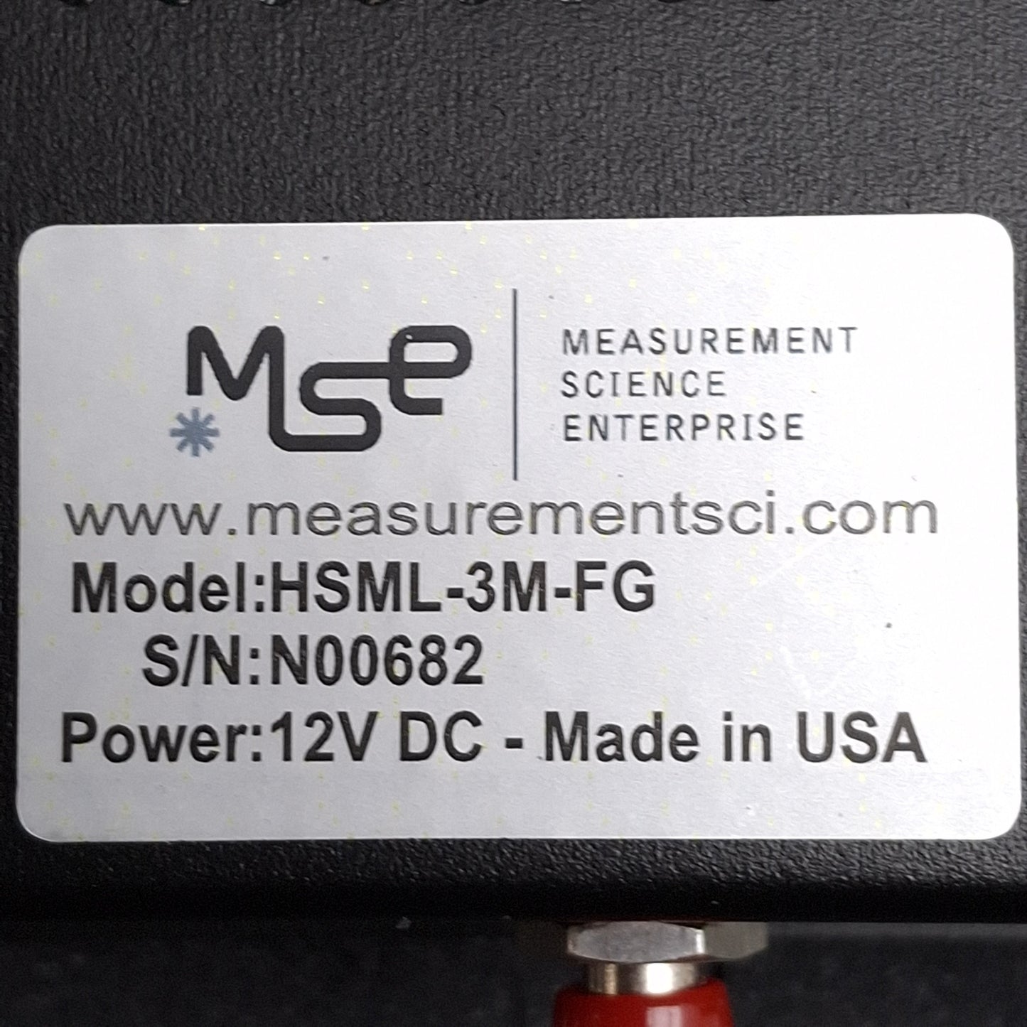 Used MSE GS-500-F / HSML-3M-FG Laser Doppler Velocimetry System, 12VDC *Cracked Lens*