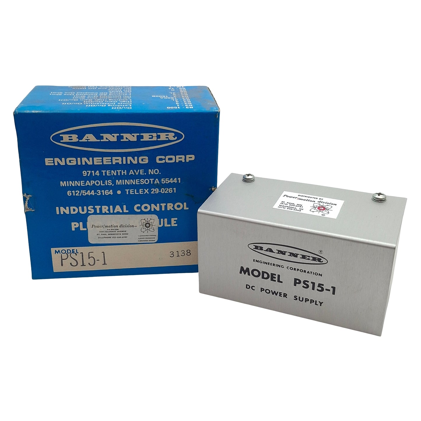 New Banner PS15-1 Power Supply Module, 9-16VAC In, 1A 15VDC Out, 8-Pin Octal