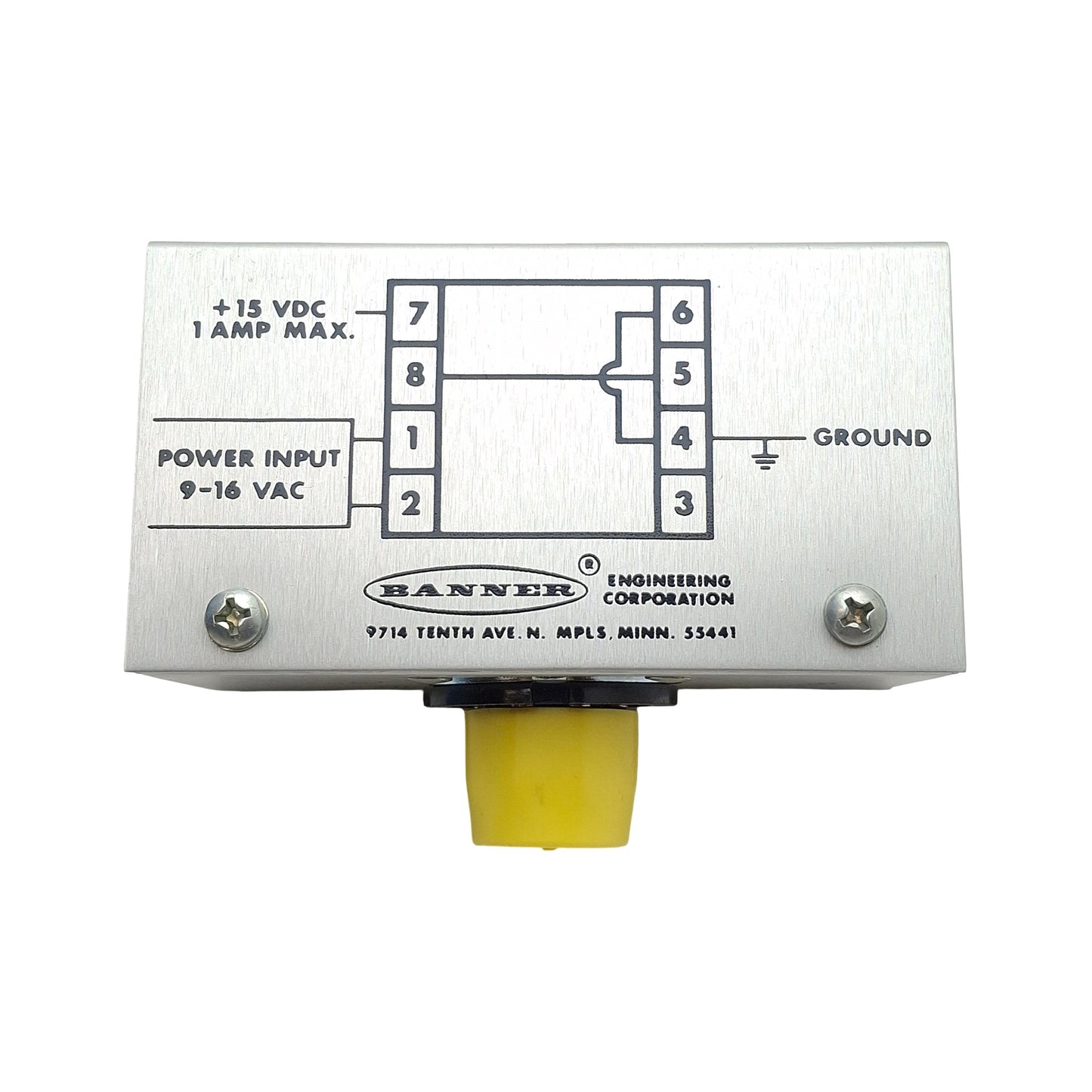 New Banner PS15-1 Power Supply Module, 9-16VAC In, 1A 15VDC Out, 8-Pin Octal