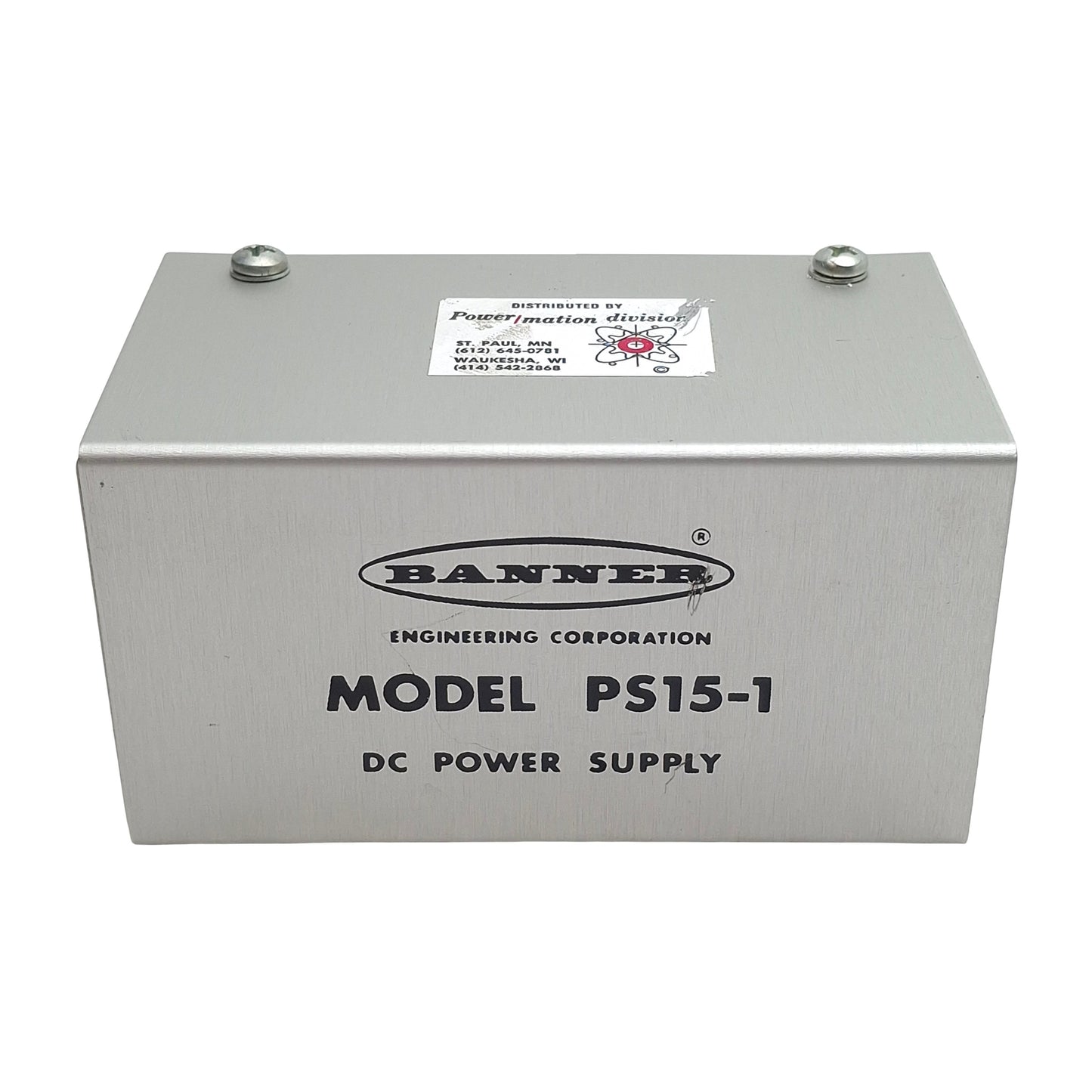 Used Banner PS15-1 Power Supply Module, 9-16VAC In, 1A 15VDC Out, 8-Pin Octal