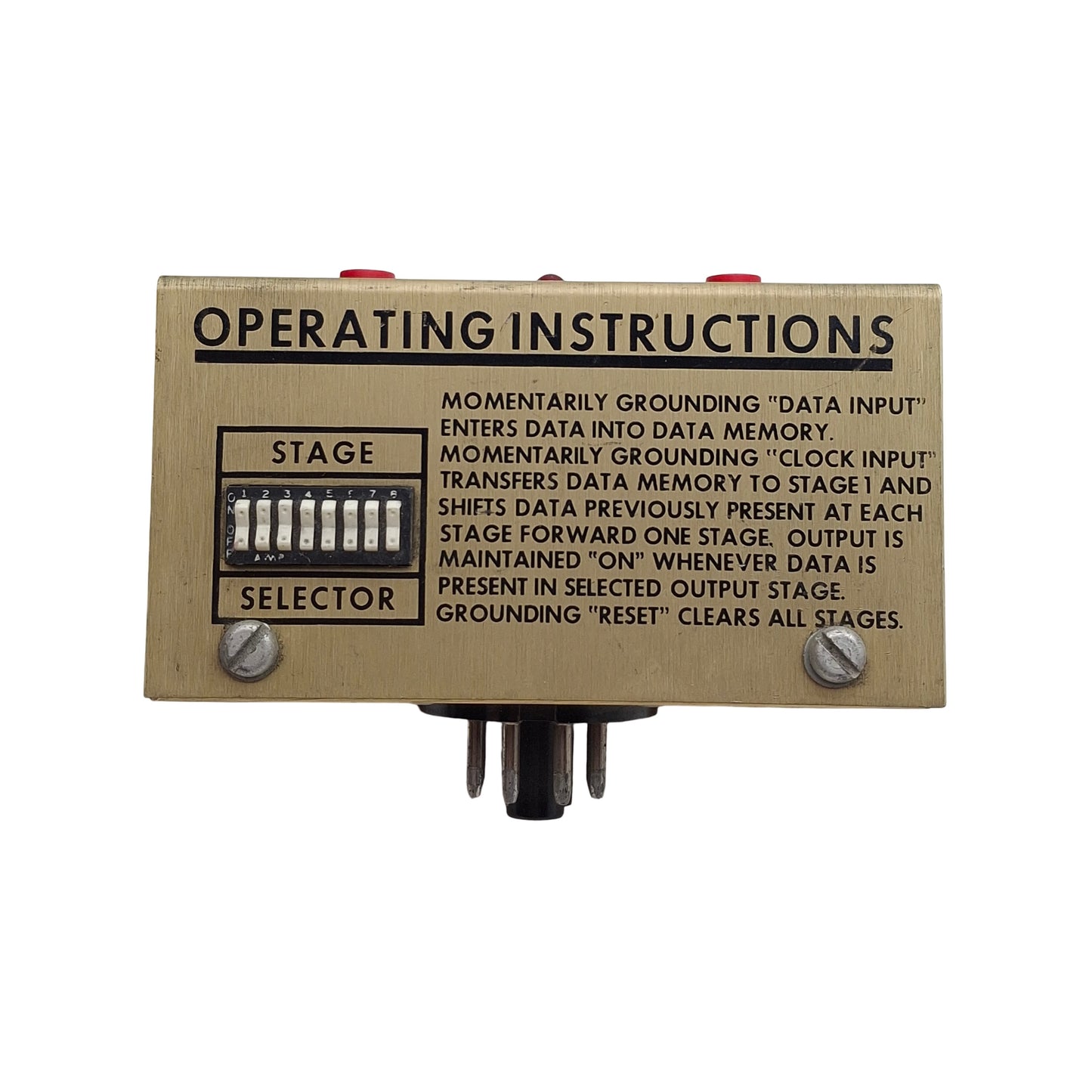 Used Banner SR-8 Solid-State Shift Register Logic Module, 16VAC/20VDC In, 250mA Out