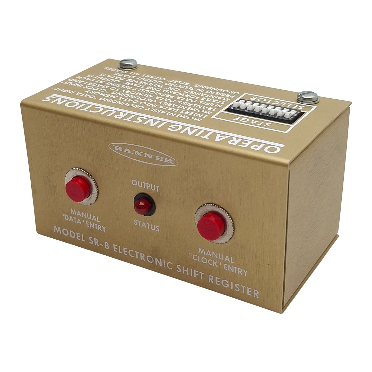 New – Open box Banner SR-8FC Solid-State Shift Register Logic Module, 16VAC/20VDC In, 250mA Out