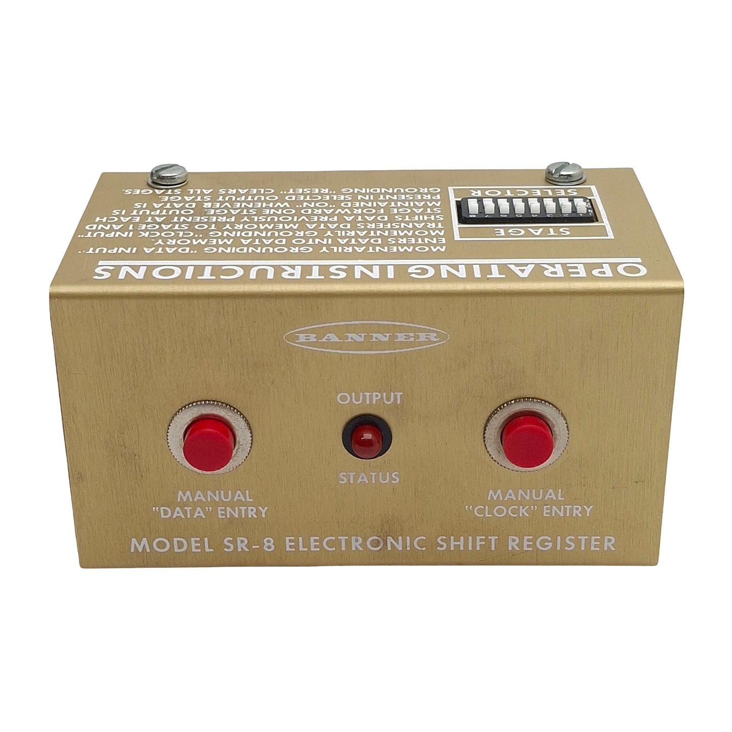 New – Open box Banner SR-8FC Solid-State Shift Register Logic Module, 16VAC/20VDC In, 250mA Out