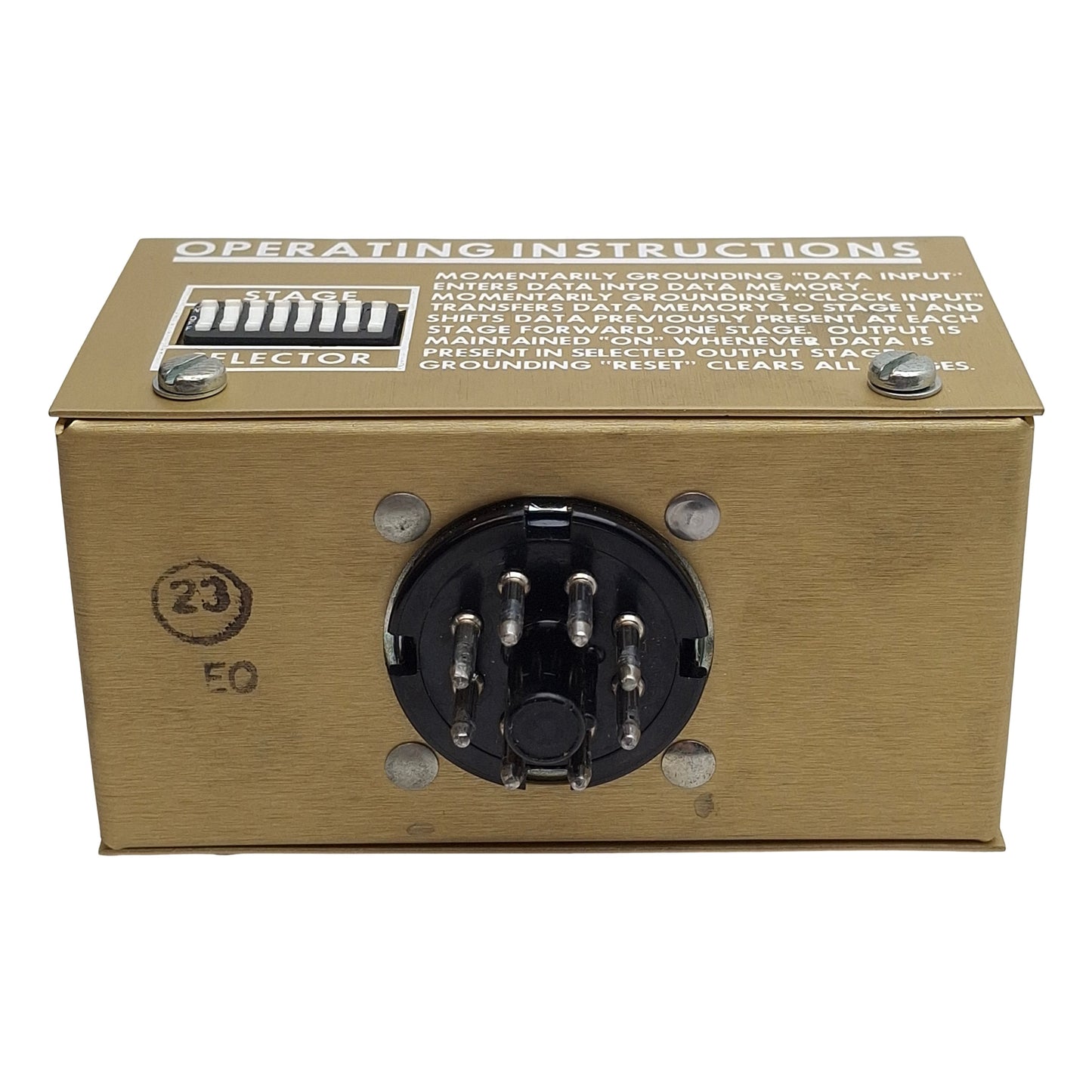 New – Open box Banner SR-8FC Solid-State Shift Register Logic Module, 16VAC/20VDC In, 250mA Out