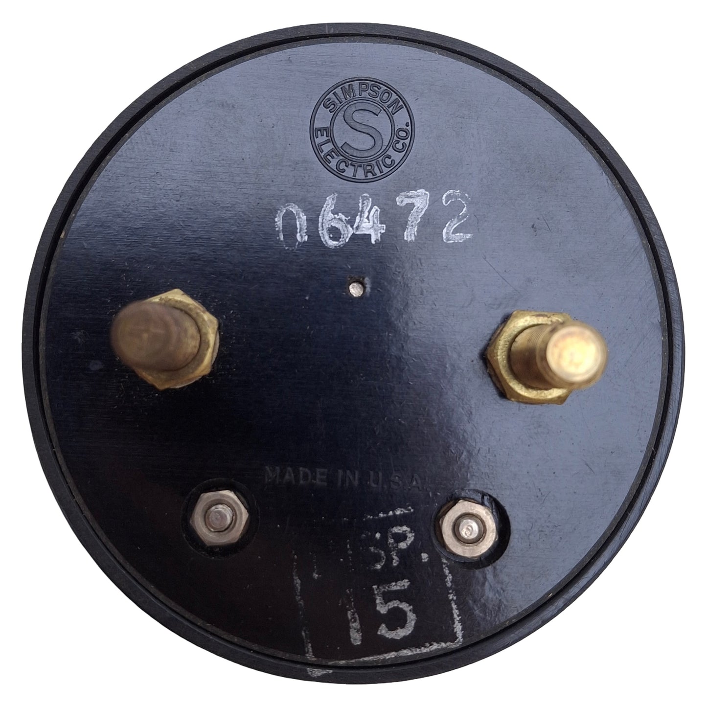 New – Open box Simpson 04650 DC Milliammeter 10Ohms @ 60Hz, ø3-1/2in Size, 0-10 Range