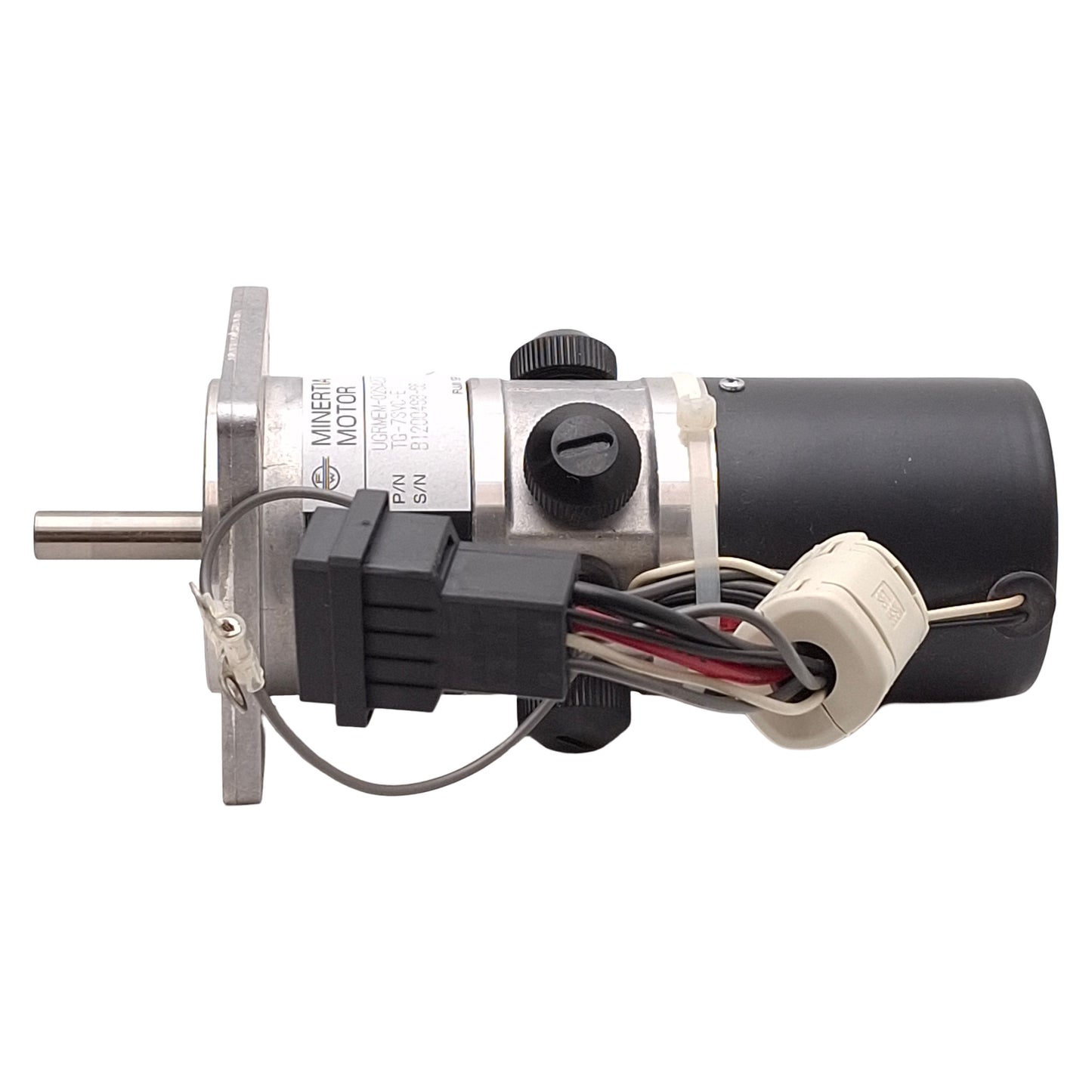 Used Minertia UGREM-02SA207-E DC Servomotor, 60W, 25VDC 3.9A, 3000rpm, ø8mm Shaft