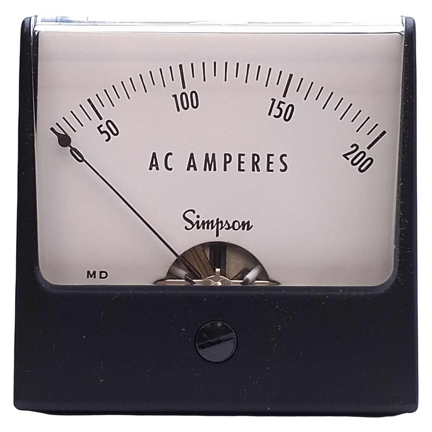 New Simpson 02626 AC Ammeter 0.008Ohms @ 60Hz, 2-1/2in Size, 0-200 Range