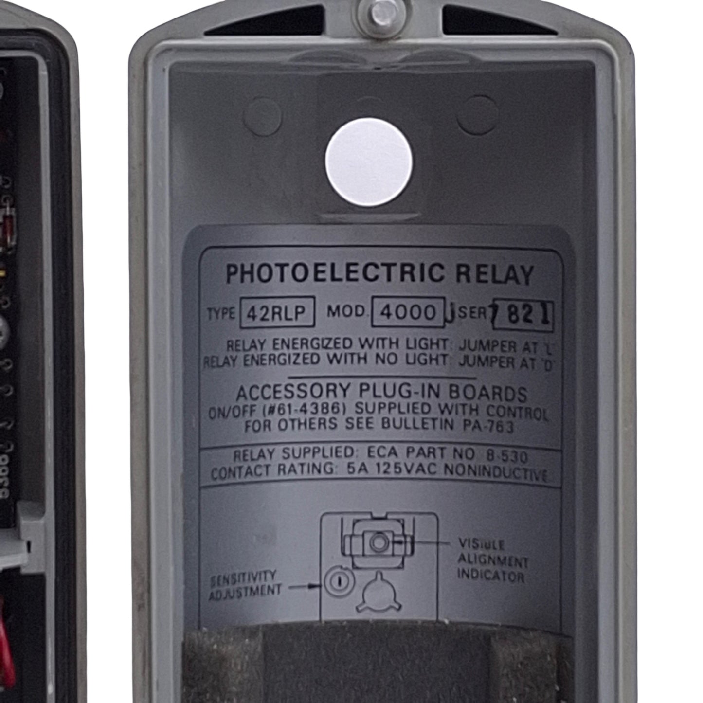 Used Photoswitch 42RLP-4000-J Photoelectric Proximity Control 6ft Range, 120VAC, DPDT