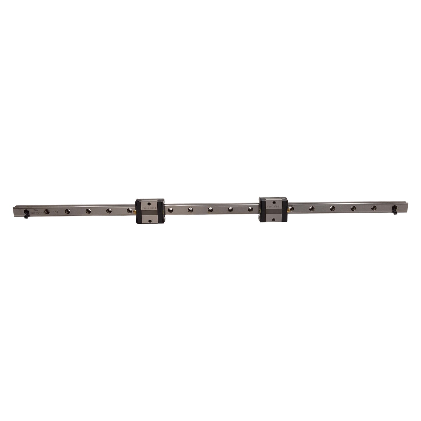 Used THK SSR15XV Linear Guide Assembly, 15mm x 580mm Rail, (2x) 40.3x34mm Carriages