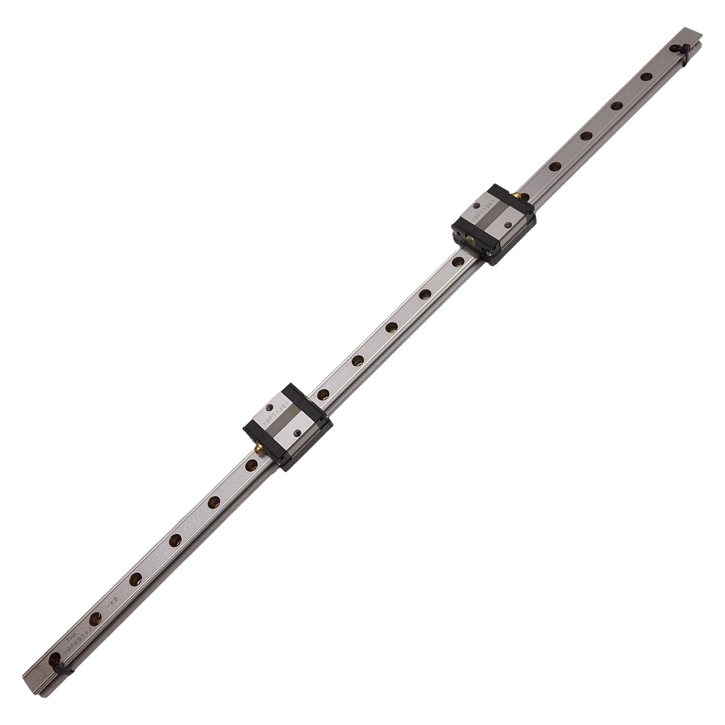 Used THK SSR15XV Linear Guide Assembly, 15mm x 580mm Rail, (2x) 40.3x34mm Carriages