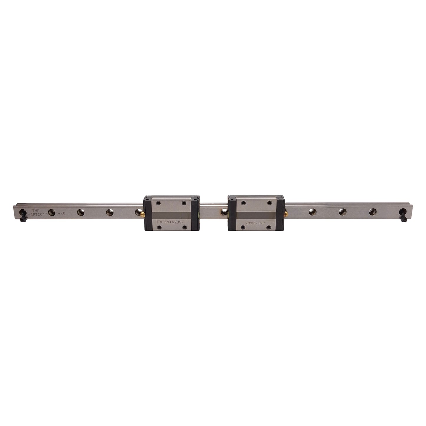 Used THK SSR15XW Linear Guide Assembly, 15mm x 410mm Rail, (2x) 56.9x34mm Carriages
