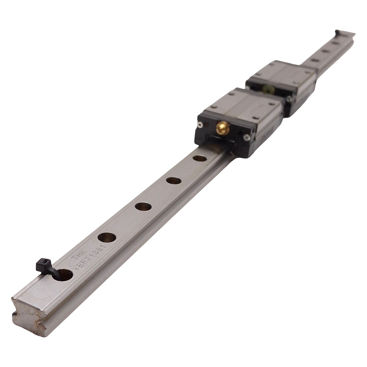 Used THK SSR15XW Linear Guide Assembly, 15mm x 460mm Rail, (2x) 56.9x34mm Carriages