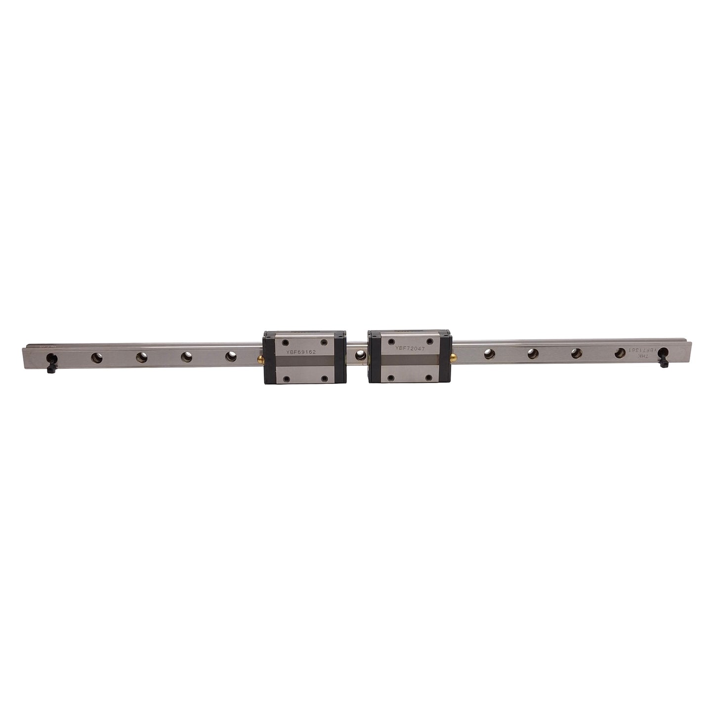 Used THK SSR15XW Linear Guide Assembly, 15mm x 460mm Rail, (2x) 56.9x34mm Carriages