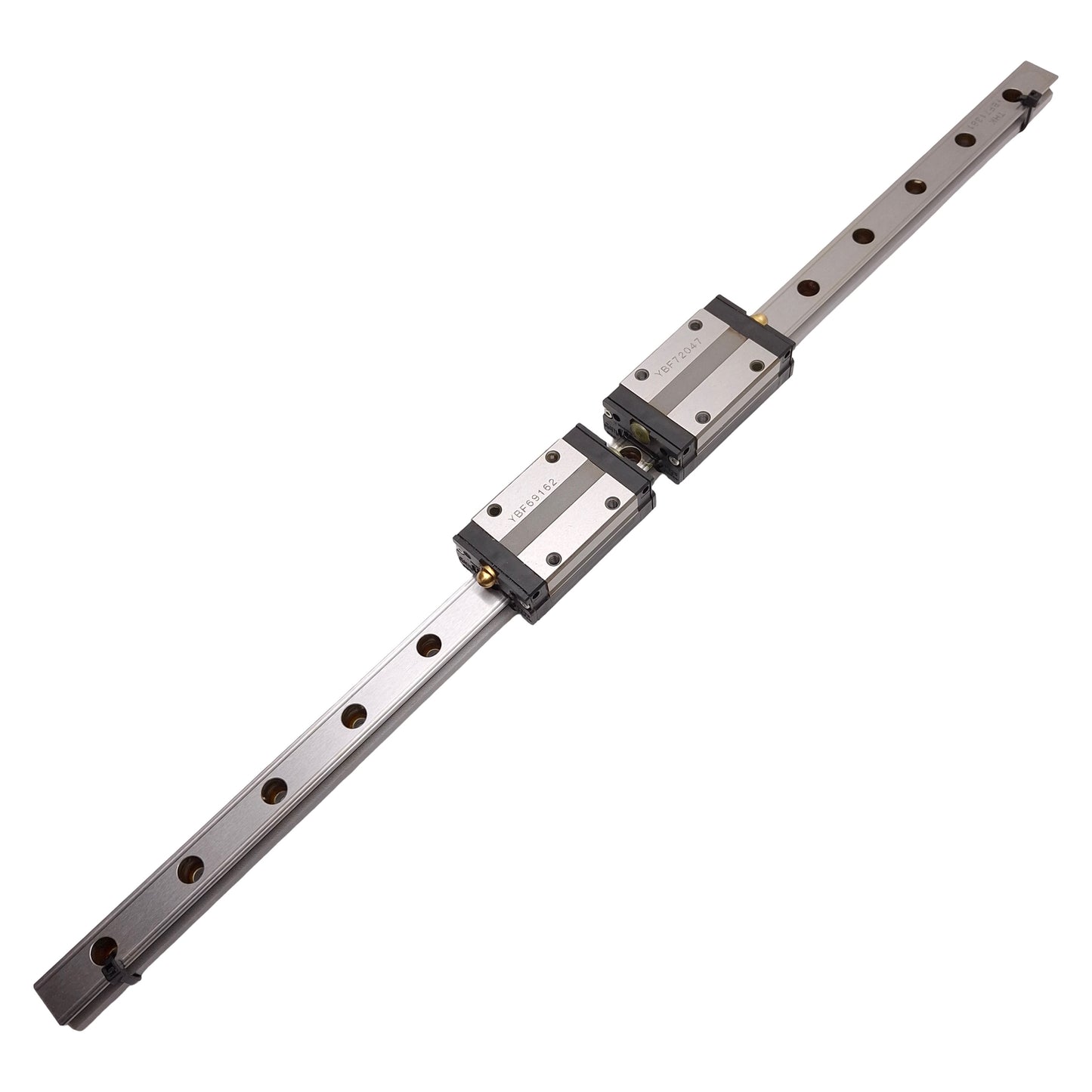 Used THK SSR15XW Linear Guide Assembly, 15mm x 460mm Rail, (2x) 56.9x34mm Carriages