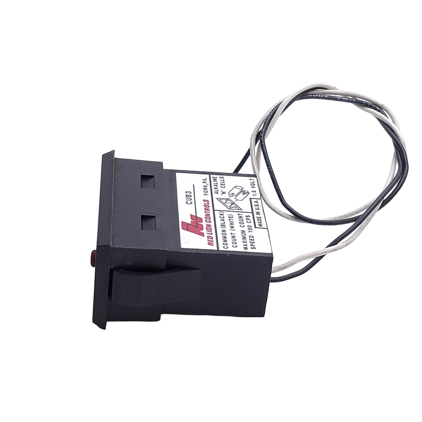 Used Red Lion Controls CUB30000 Miniature Counter, 6-Digit, 3VDC, 100CPS Max