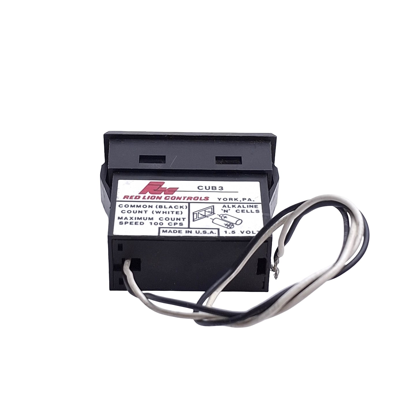 Used Red Lion Controls CUB30000 Miniature Counter, 6-Digit, 3VDC, 100CPS Max