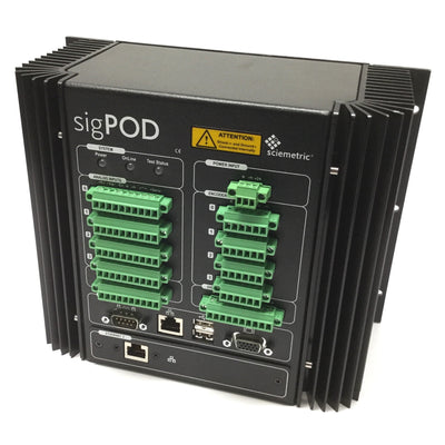 Used Sciemetric 1204-0H10 Rev 5.02 sigPOD Process Monitoring System, 4-Channel, 24VDC
