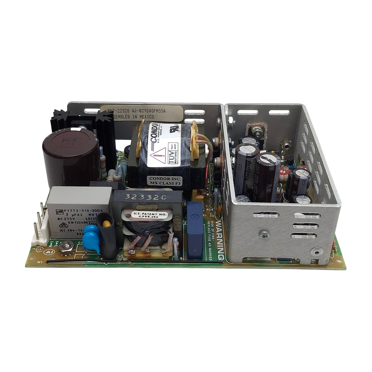 Used Condor GPM55A Power Supply, 100-240VAC In, +-12VDC/5VDC 1-6A Out, 55W Max