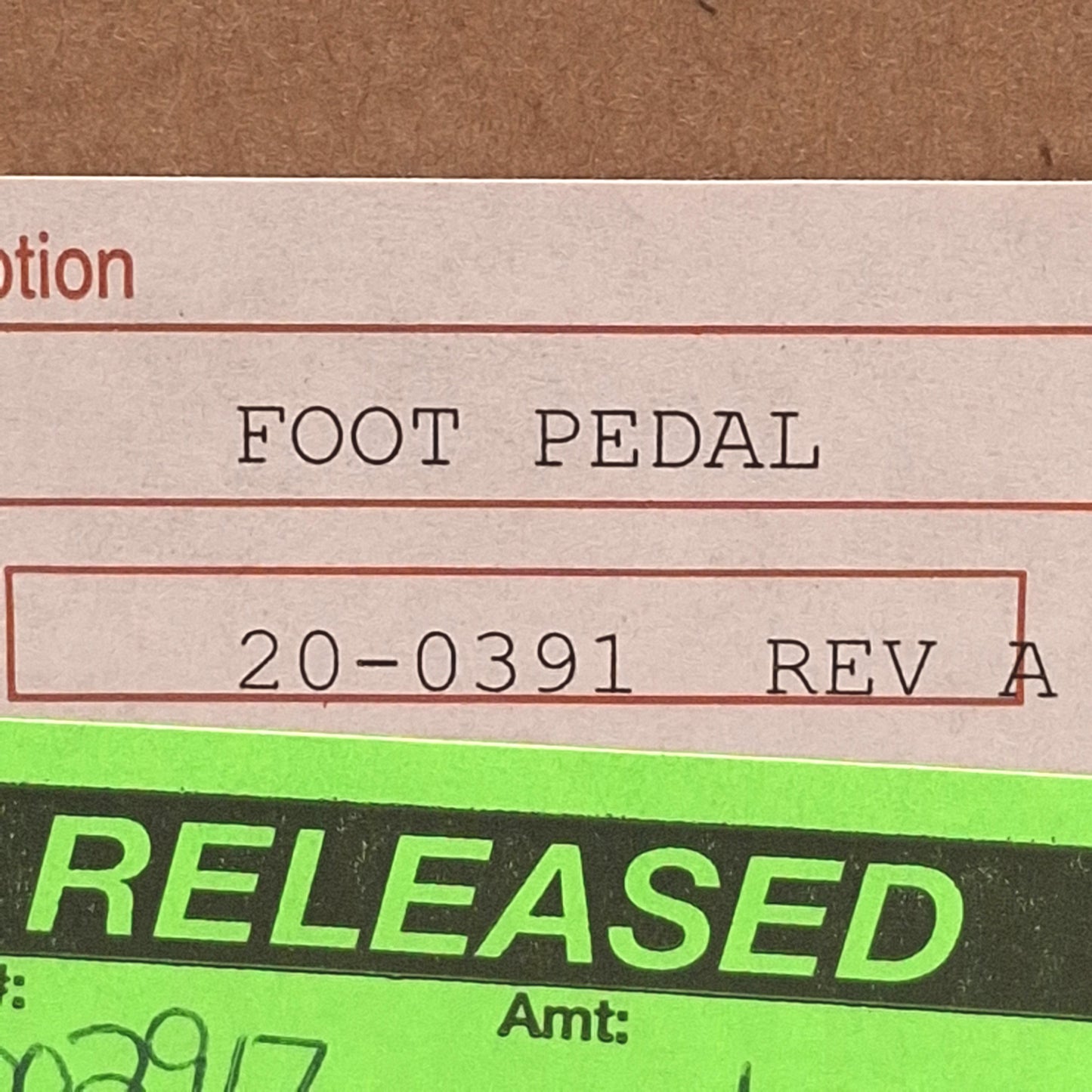 New Linemaster 20-0391 Hall Effect Foot Switch, 4.5-24VDC Supply, 0.4VDC 20mA Output