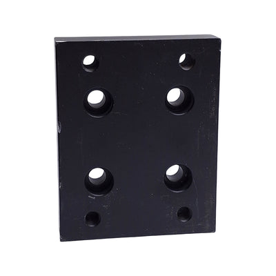 Used 80/20 2420-Black 15 Series Flange Mount Caster Base Plate, 3.750in x 3.00in