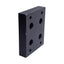 Used 80/20 2420-Black 15 Series Flange Mount Caster Base Plate, 3.750in x 3.00in
