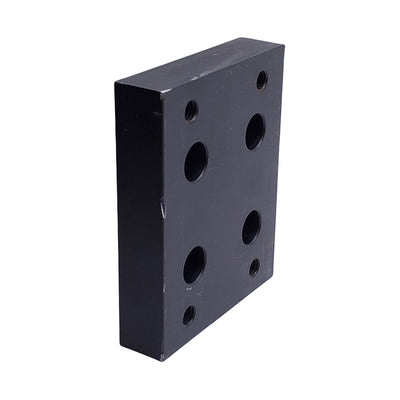Used 80/20 2420-Black 15 Series Flange Mount Caster Base Plate, 3.750in x 3.00in