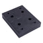 Used 80/20 2420-Black 15 Series Flange Mount Caster Base Plate, 3.750in x 3.00in