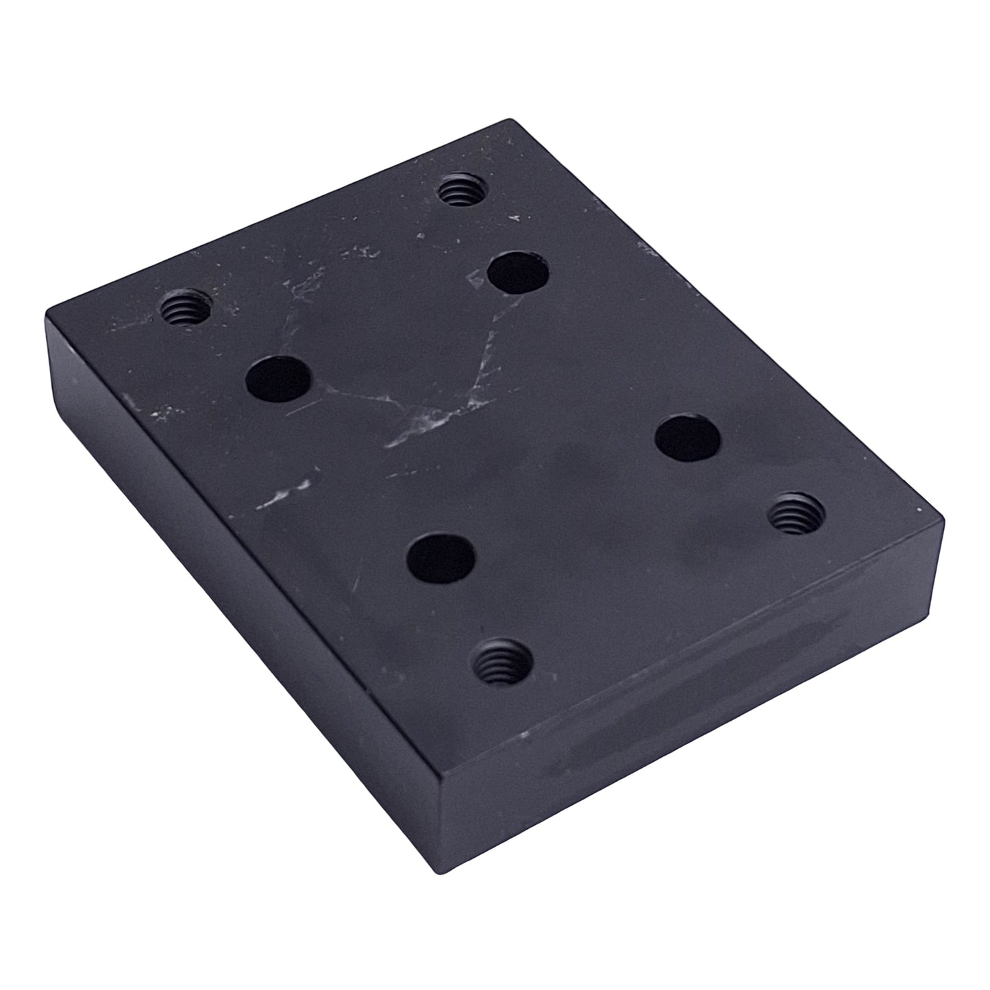 Used 80/20 2420-Black 15 Series Flange Mount Caster Base Plate, 3.750in x 3.00in