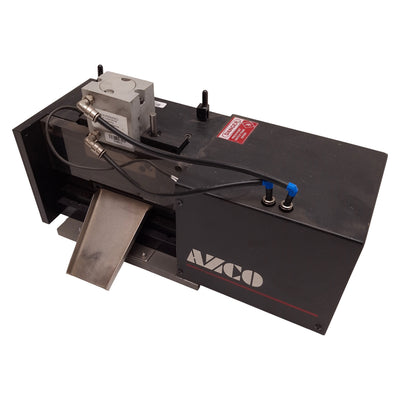 Used AZCO Corp FG110/SP Sur-Size Cut-To-Length Assembly 120VAC, 90psi, 110mm Wide Cut