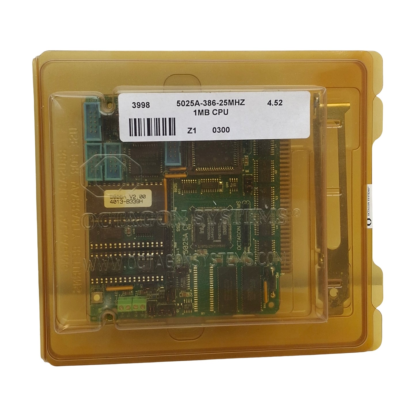 Used Octagon Systems MicroPC 5025A-386-25MHZ Single Board Computer, 1MB, 386 at 25MHz