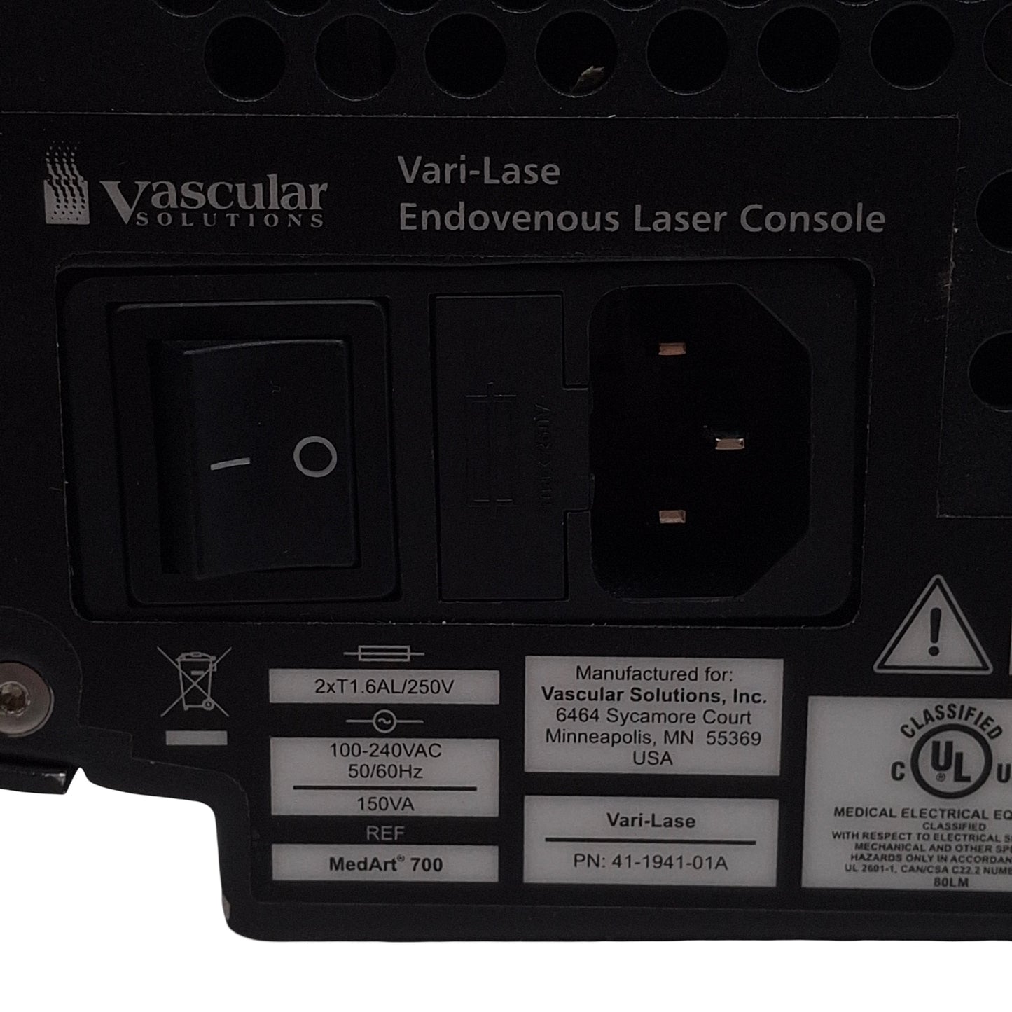 Used Vascular Solutions 41-1941-01A MedArt700 Vari-Lase Endovenous Laser Counsel