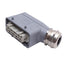 Used Harting 09330162701 Han E Connector Insert W/ Right Angle Hood, 16B Female, 16A