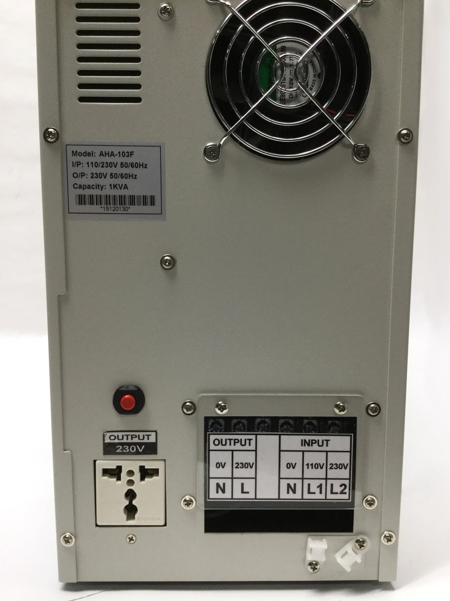 Used Soltec AHA-103F Frequency Converter 1PH 110/230VAC In, 230VAC 50/60Hz Out, 1KVA