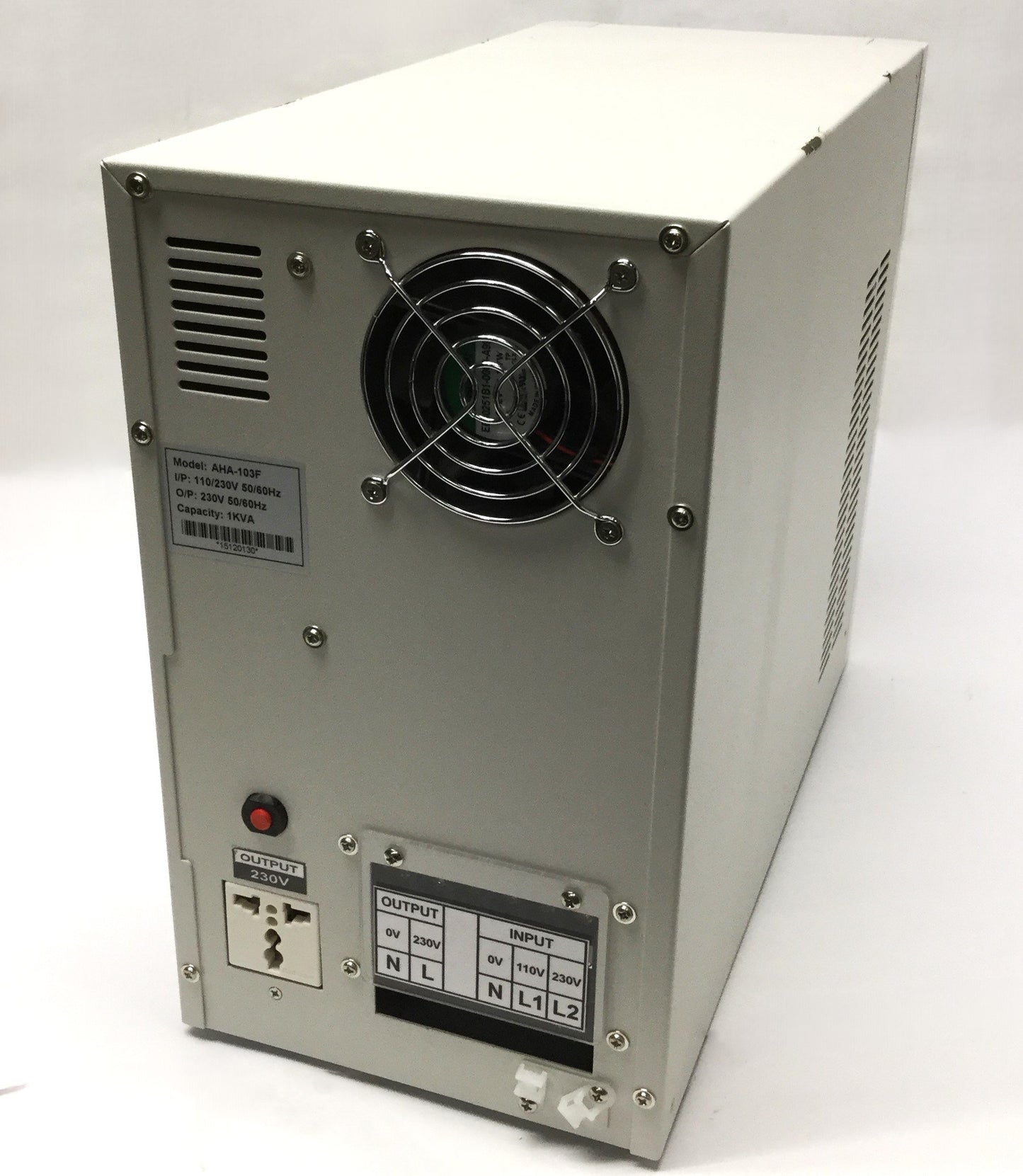 Used Soltec AHA-103F Frequency Converter 1PH 110/230VAC In, 230VAC 50/60Hz Out, 1KVA