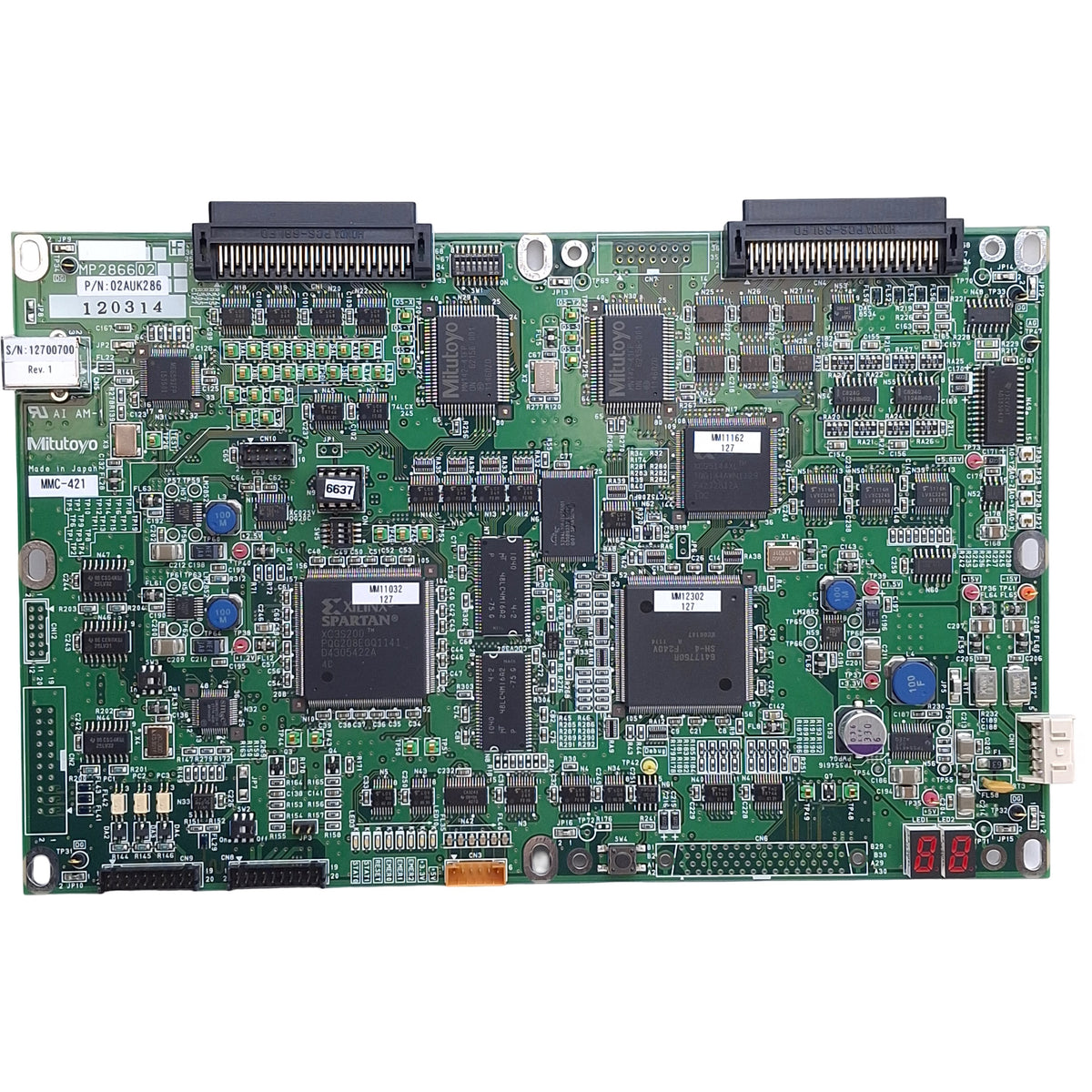 Used Mitutoyo 02AUK286 MP286602 MMC-421 Main Control Board For QV-X302P1L CNC Vision