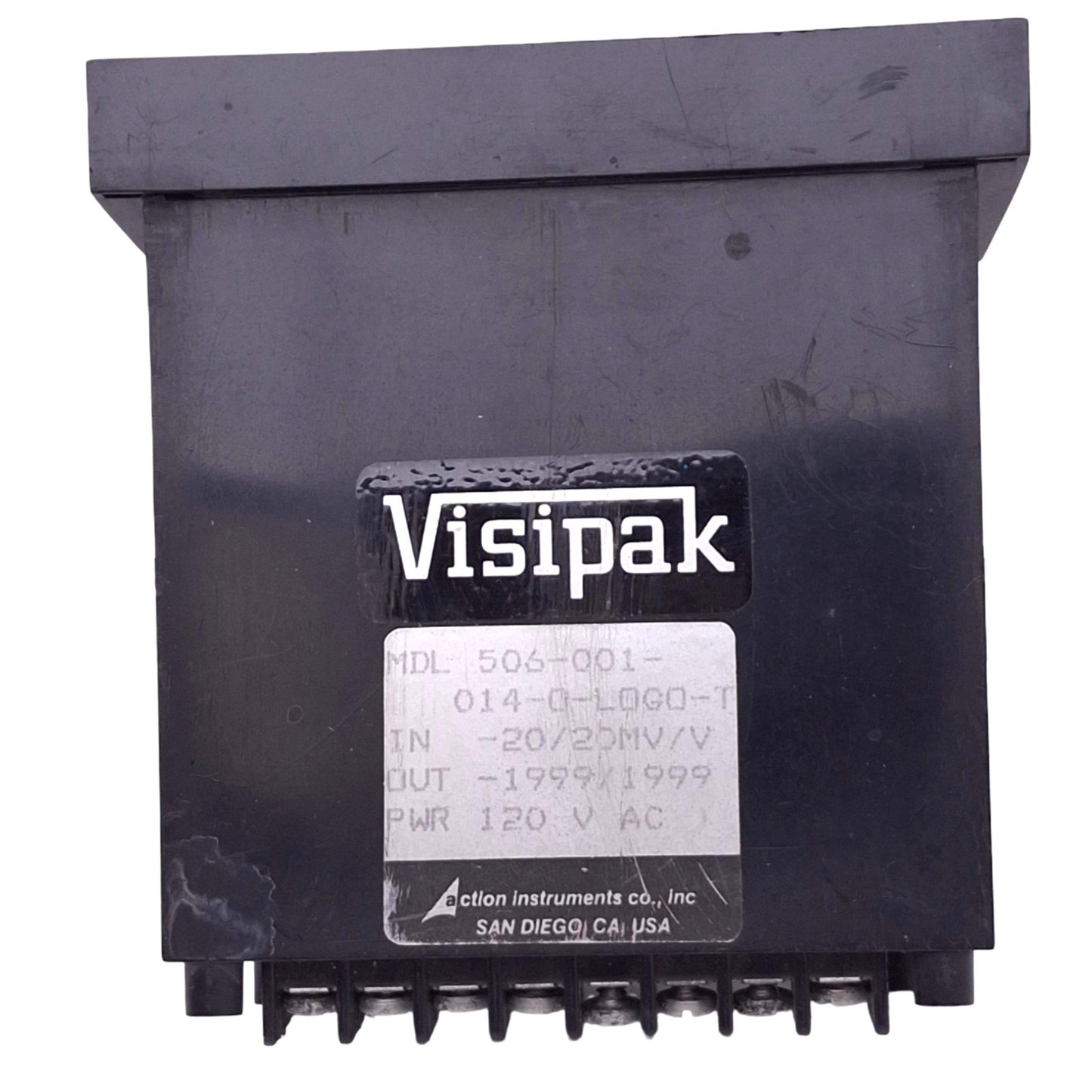 Used Action Instruments 506-001-014-0-LOGO-T Visipak Panel Meter, -20/20mV/V