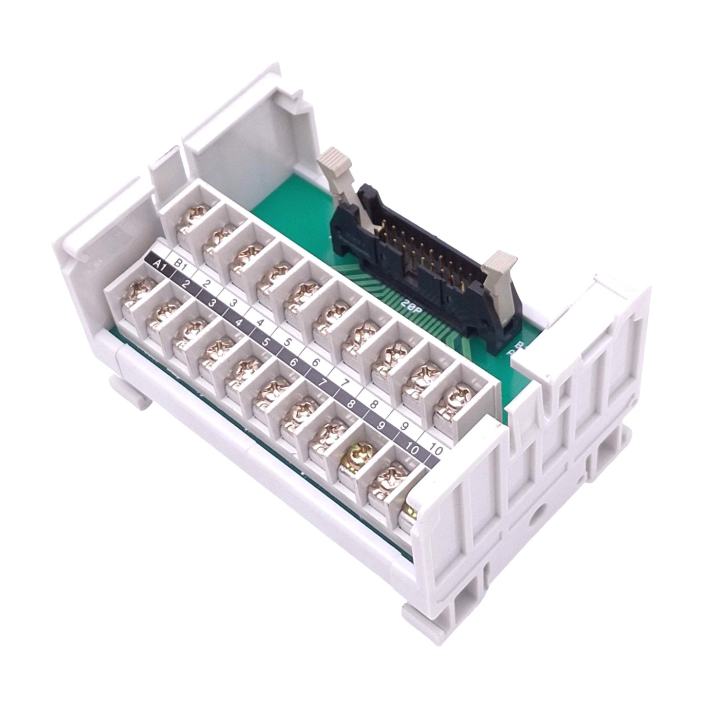 Used Panasonic CT1-20 AYT1120 Breakout Board, 20-Pin IDC Male to Screw Terminals