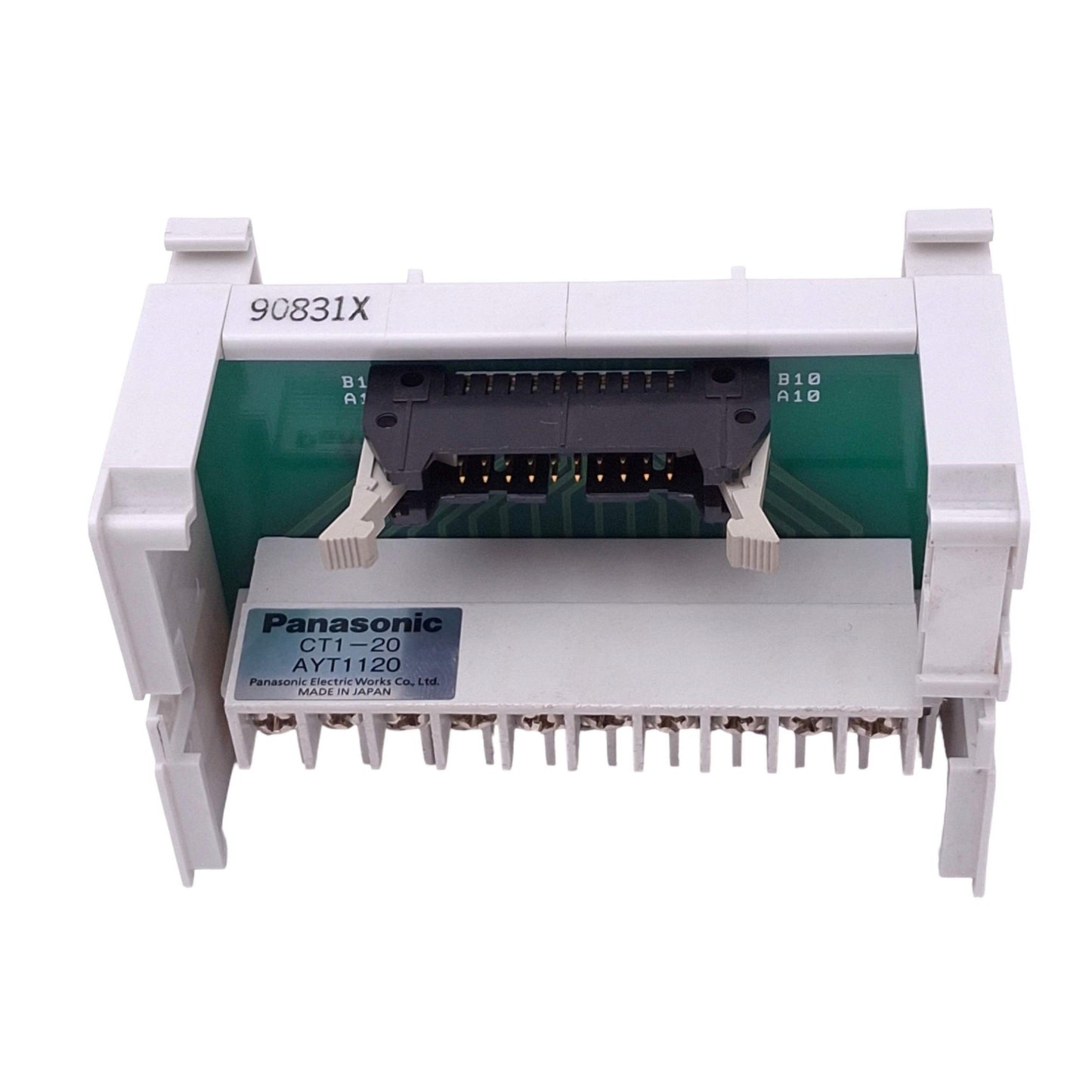 Used Panasonic CT1-20 AYT1120 Breakout Board, 20-Pin IDC Male to Screw Terminals