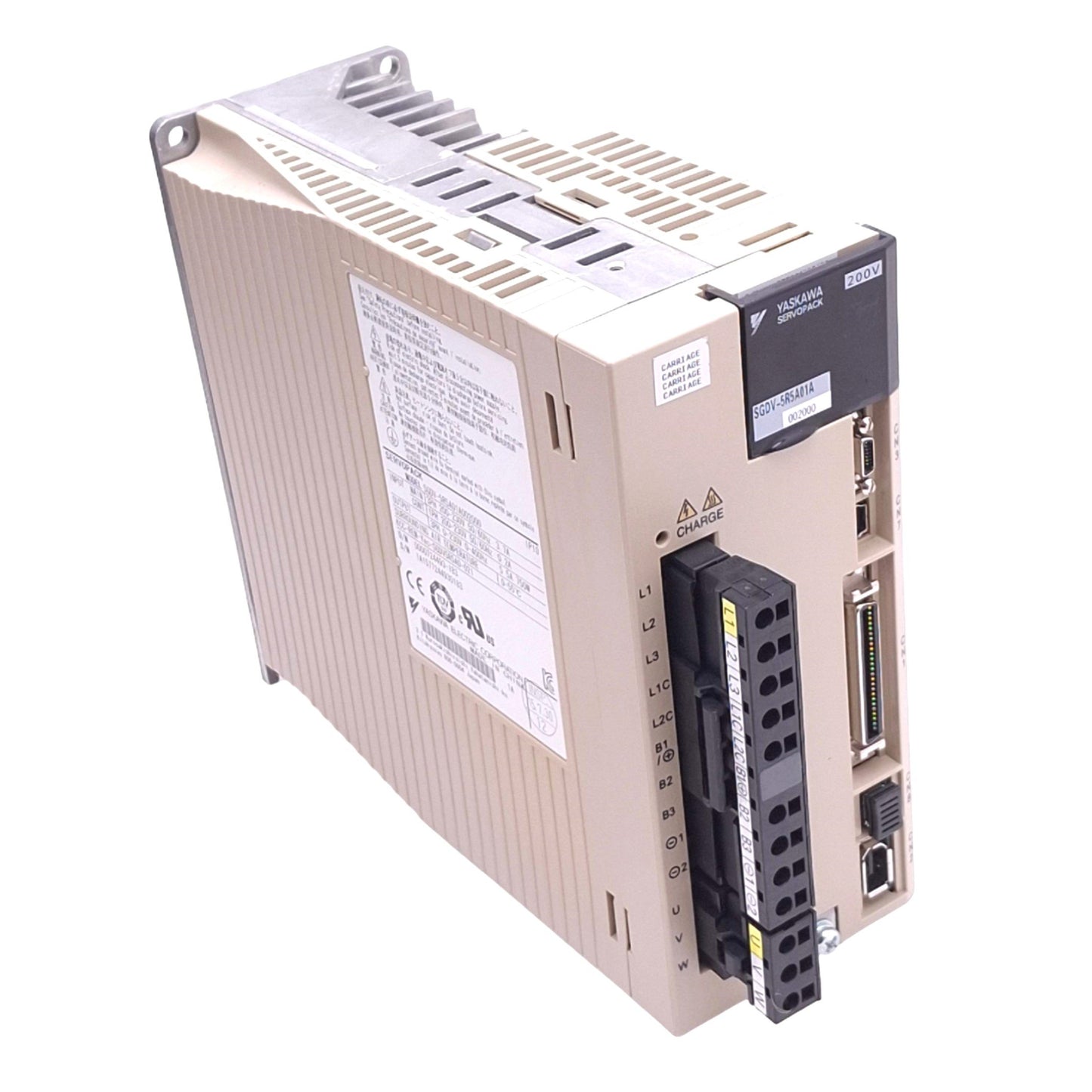 Used Yaskawa SGDV-5R5A01A002000 Servopack AC Servo Drive, 3-ph 0-230VAC 0-400Hz 750W