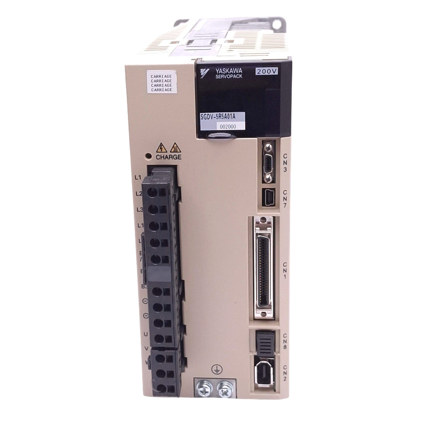 Used Yaskawa SGDV-5R5A01A002000 Servopack AC Servo Drive, 3-ph 0-230VAC 0-400Hz 750W