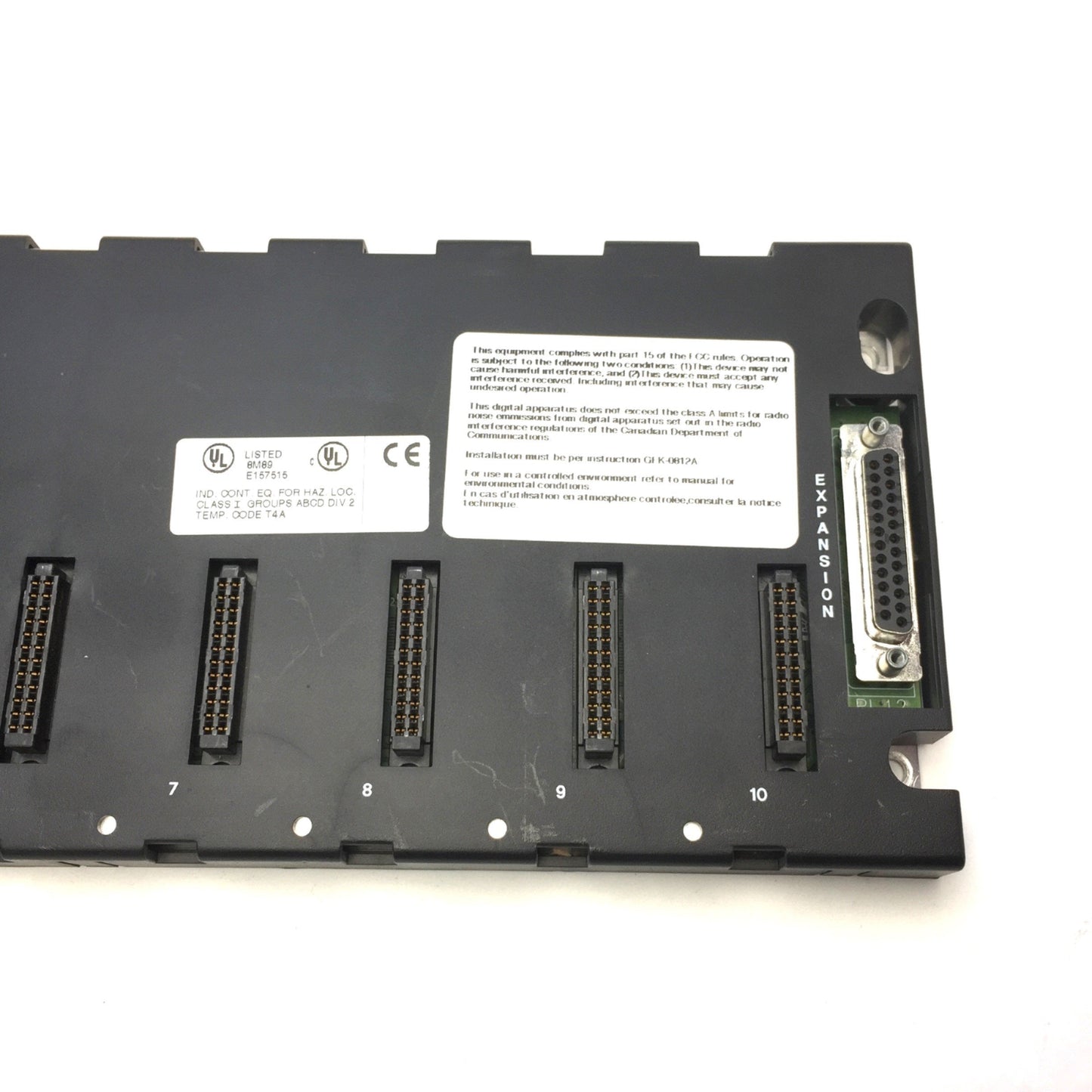 Used Ge Fanuc IC693CHS392G Base 10-Slot Expansion PLC Rack
