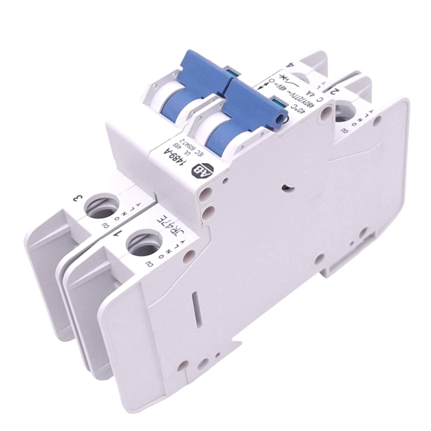 New Allen Bradley 1489-A2C040 Circuit Breaker, 2-Pole, 4A, 480Y/277VAC 48VDC Max