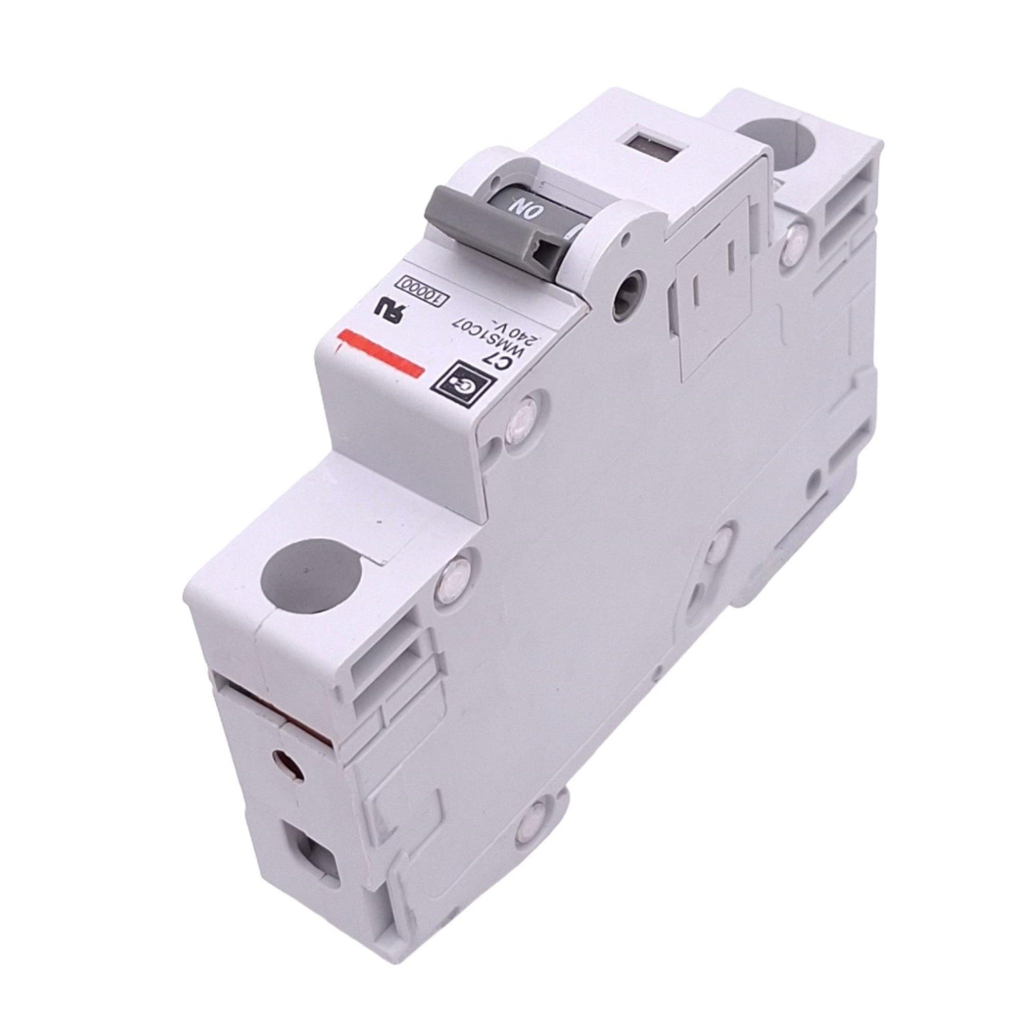 Used Cutler Hammer WMS1C07 Circuit Breaker, 1-Pole 7A, 240VAC Max, DIN Rail