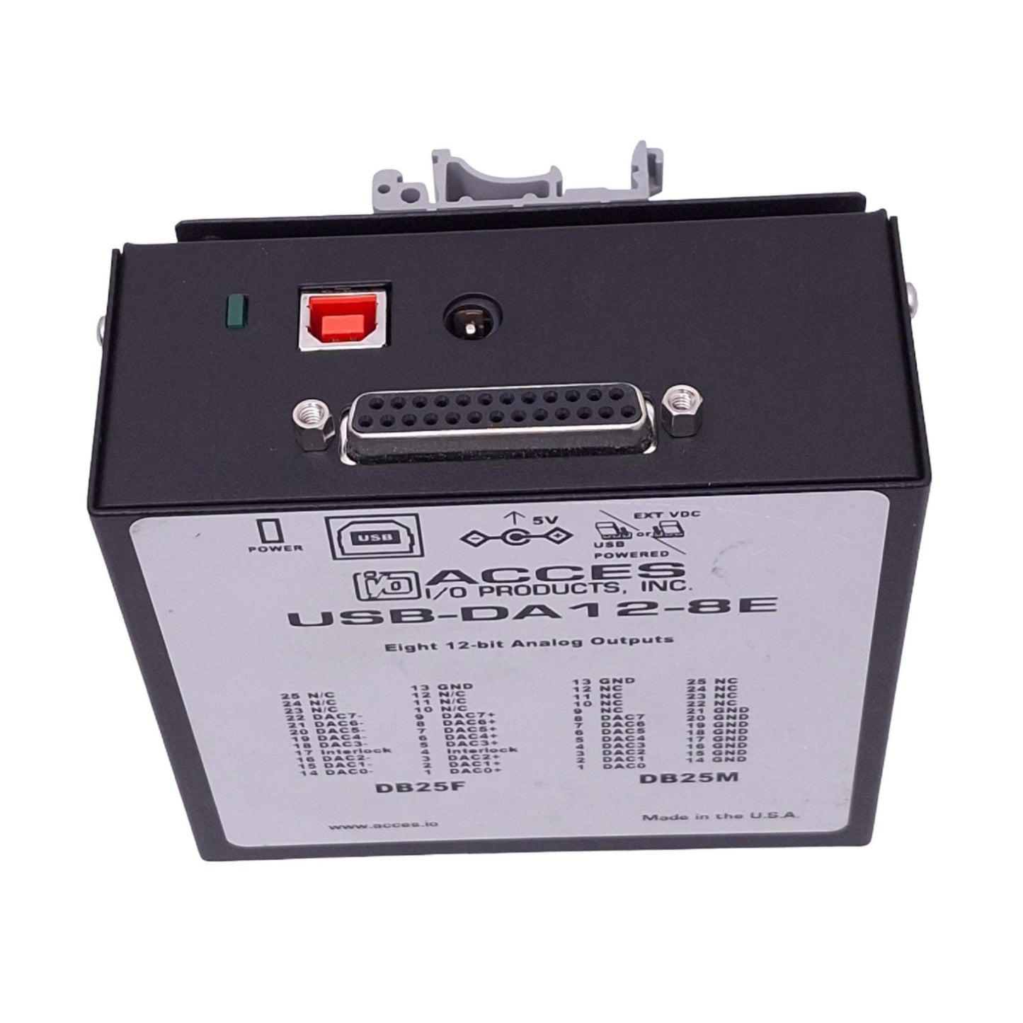Used Acces I/O Products USB-DA12-8E Analog Output Module, 8-Channel, USB-B DB25