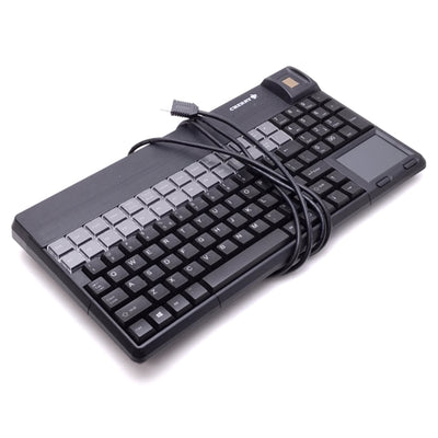 Used Cherry SPOS G86-62431EUADAA/01 Biometric Compact Keyboard w/ Touch Pad, 14" Form