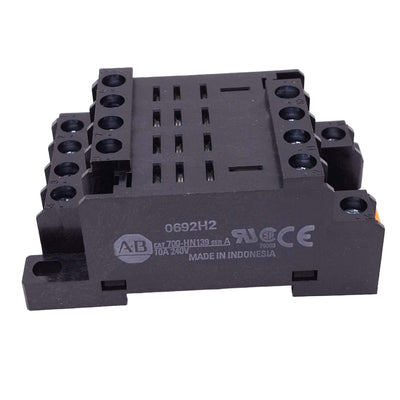 New Allen Bradley 700-HN139 Relay Socket, 14-Pin Blade, 240VAC 10A, DIN Rail
